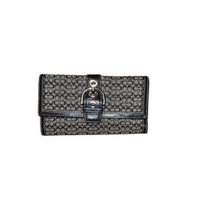 Coach Vintage Chic Black and Gray  Wallet